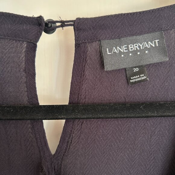 Lane Bryant Black Boho Bell Sleeve Whimsigoth Blouse – Size 20 - Picture 3 of 15